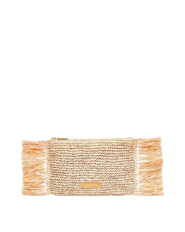 Tropical Fringe Clutch