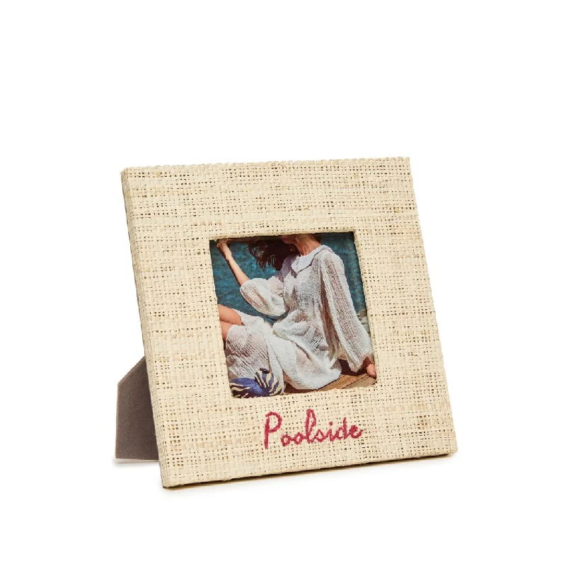 POOLSIDE RAFFIA PICTURE FRAME