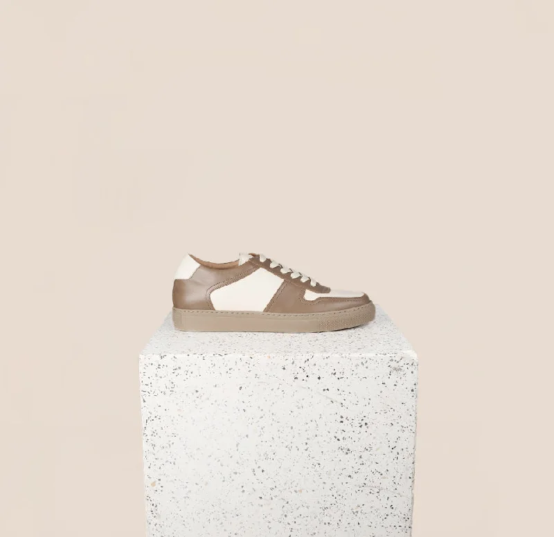 Palermo Sneaker - Taupe/White