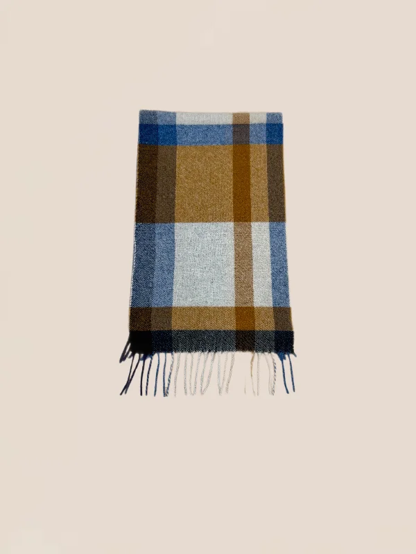 Scarf - Caramel/Blue