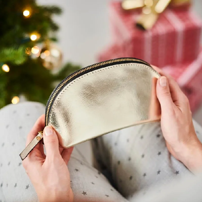 Lunar Leather Make-up Bag