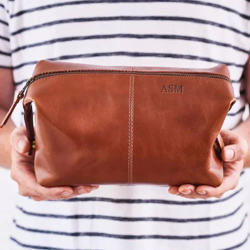 Leather Wash Bag