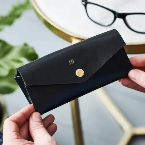 Personalised Leather Glasses Case