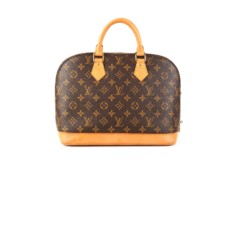 Stylish handle bags with soft, leather textures for a comfortable and luxurious feel-Louis Vuitton Alma PM Monogram