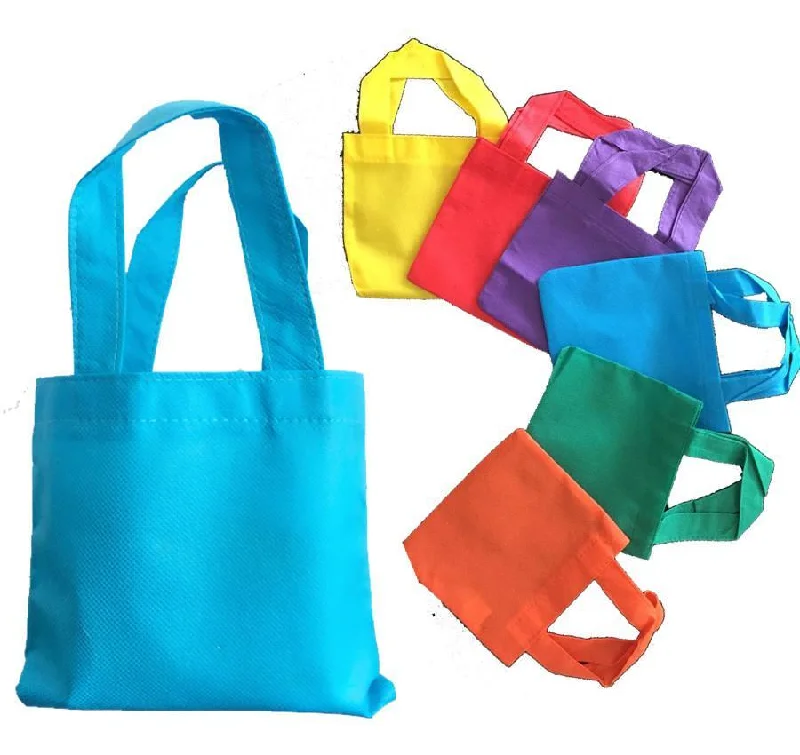 Eco-friendly tote bags made from recycled materials -12-PACK MINI 6" Non Woven Tote Bag - NTB6 (CLOSEOUT)