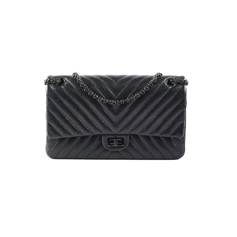 Elegant handle bags with minimalist designs for a sophisticated, chic look-Chanel Reissue Large 226 Chevron Calfskin