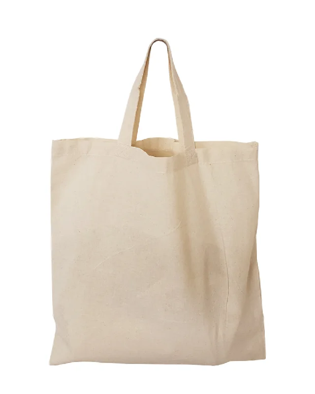 Tote bags with soft fabric for comfort -15" Short Handle 100% Cotton Tote Bags / Document Holder Totes