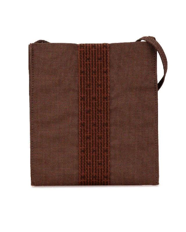 Eco-friendly tote bags made from recycled materials -Canvas Pochette with Flat Strap and Open Top