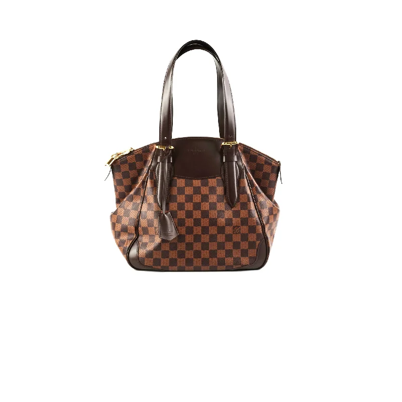 Handle bags with decorative embroidery for a textured, stylish finish-Louis Vuitton Verona Damier Ebene