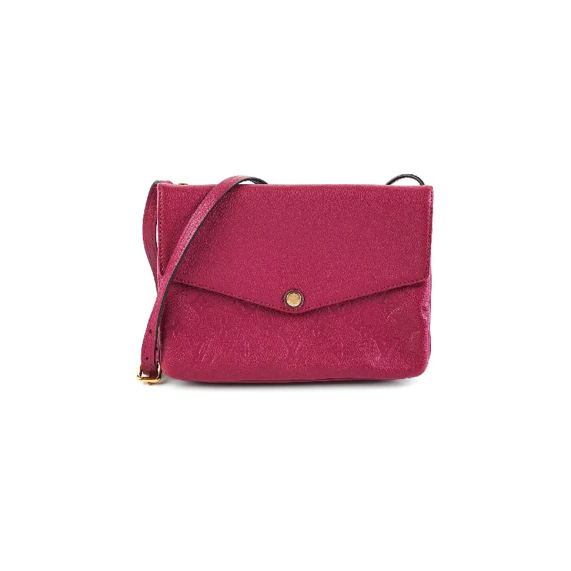 Stylish handle bags with structured sides for a clean and neat silhouette-Louis Vuitton Twice Fuchsia Crossbody Bag