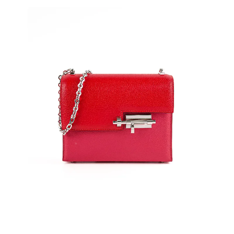 Best handle bags with crossbody straps for added comfort and hands-free use-Hermes Mini Verrou Chainr Bag Red/Rose Mexico Y Stamp