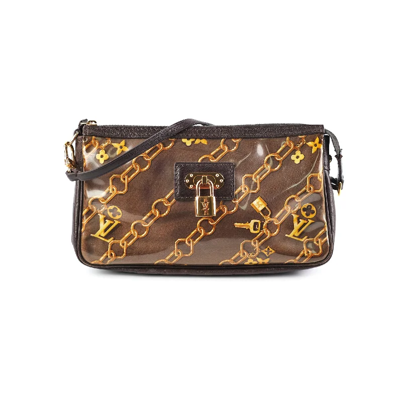 Handle bags with decorative embroidery for a textured, stylish finish-Louis Vuitton Charms Pochette