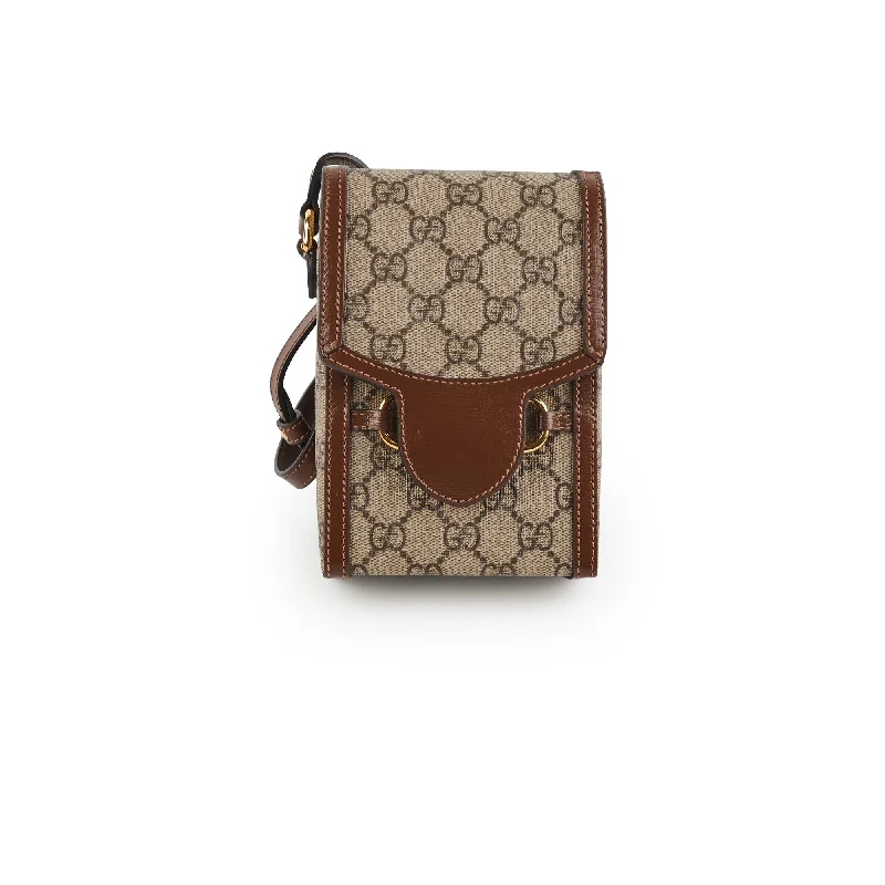 Handle bags with chain handles for a luxurious and high-fashion appeal-Gucci Vertical Horsebit Mini Crossbody Bag