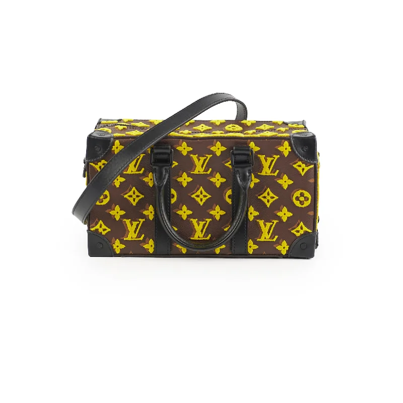 Best handle bags with neutral tones for a versatile and timeless look-Louis Vuitton Monogram Taffetage Speedy Soft Trunk