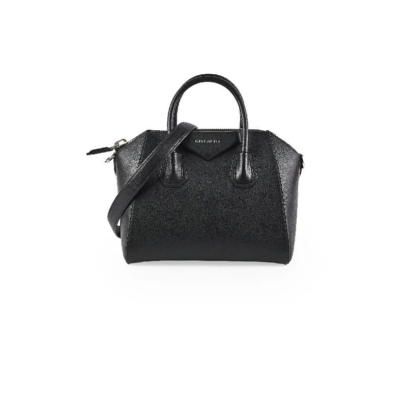 Best handle bags for travel with spacious compartments for easy packing-Givenchy Small Antigona Black