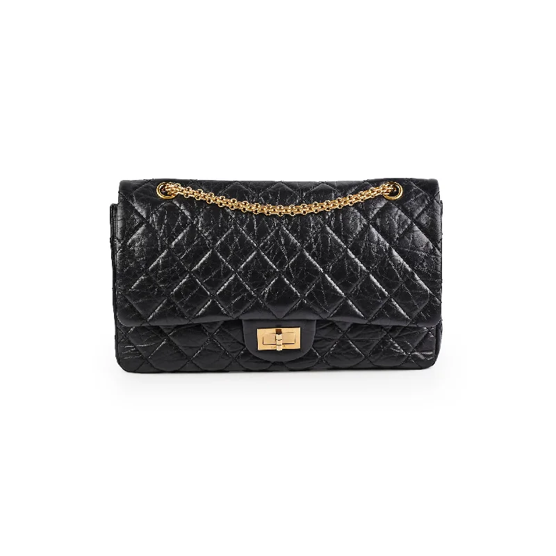 Handle bags with chain handles for a luxurious and high-fashion appeal-Chanel Reissue Maxi 227 Black Shoulder Bag