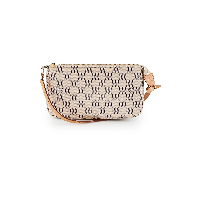 Handle bags with top flaps for a secure and stylish way to close the bag-Louis Vuitton Pochette Damier Zur