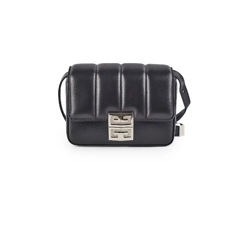 Best handle bags with detachable compartments for added versatility and space-Givenchy Small 4G Lambskin Black