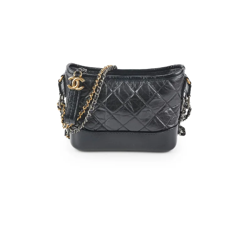 Handle bags with colorful straps for a fun and vibrant addition to your outfit-Chanel Small Gabrielle Black