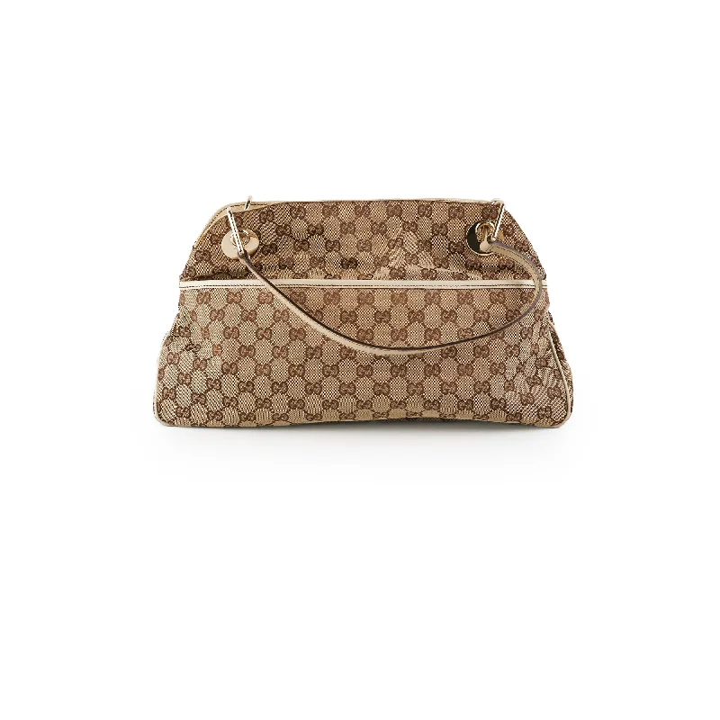 Handle bags with chain handles for a luxurious and high-fashion appeal-Gucci Vintage Monogram Shoulder Bag