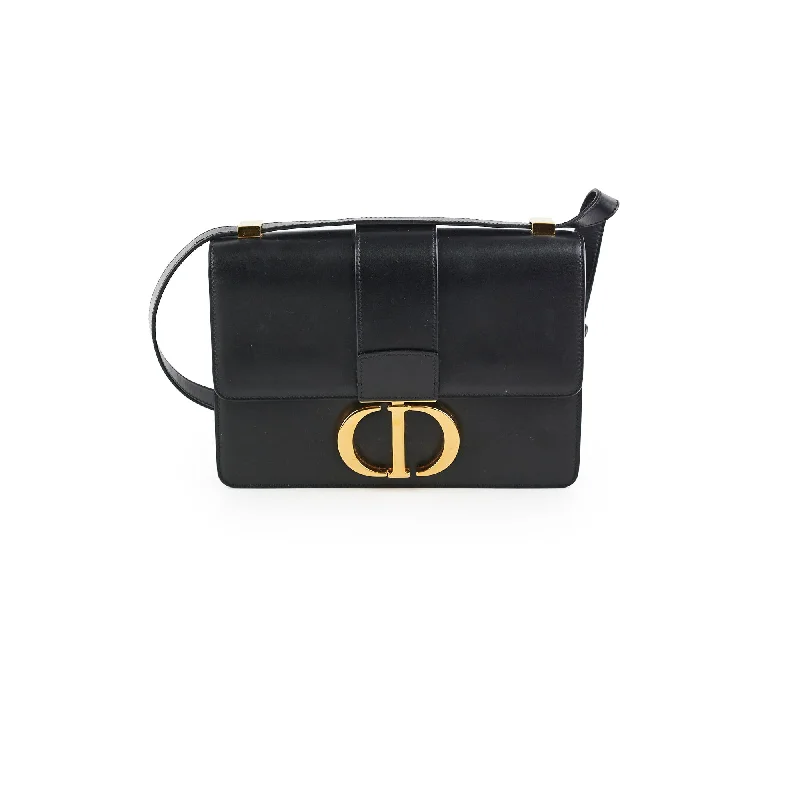 Handle bags with chic, structured designs for an elegant and polished silhouette-Dior Montainge Calfskin Crossbody Bag Black