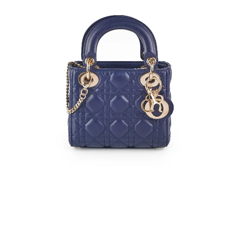 Handle bags with quilted patterns for a timeless, classic design-Christian Dior Lady Dior Mini