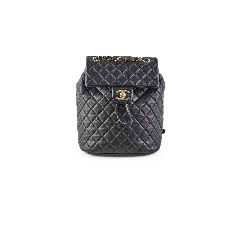 Handle bags with sturdy, durable handles for comfortable and long-lasting wear-Chanel Urban Spirit Small Lambskin Black Backpack