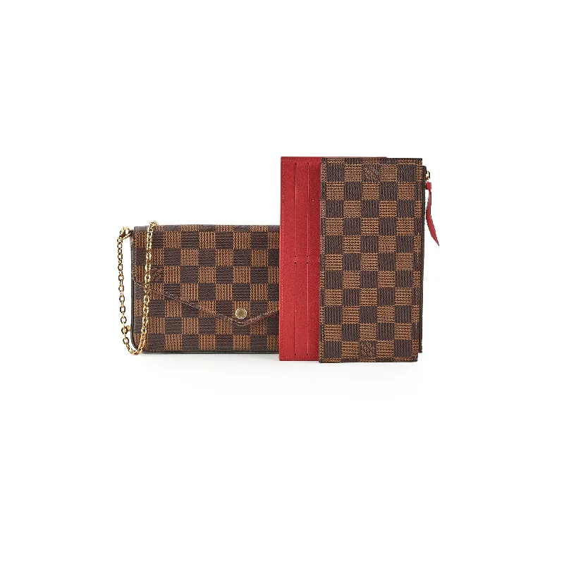 Best handle bags with large compartments for carrying books, laptops, and more-Louis Vuitton Felicie Damier Ebene