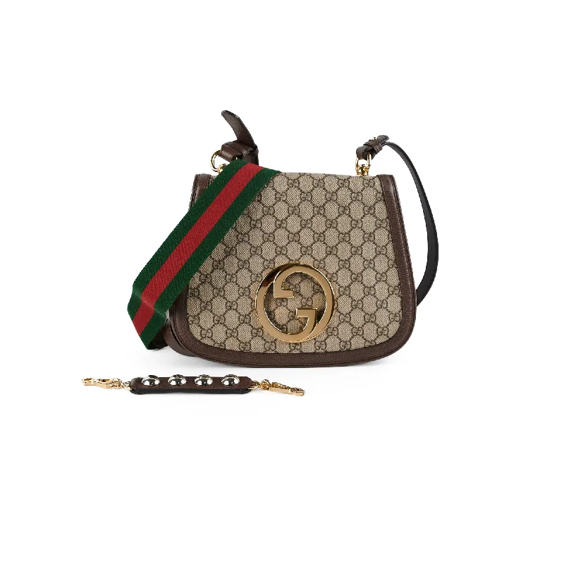 Handle bags with matching shoes for a coordinated, polished look-Gucci Blondie Monogram GG Logo Crossbody Bag