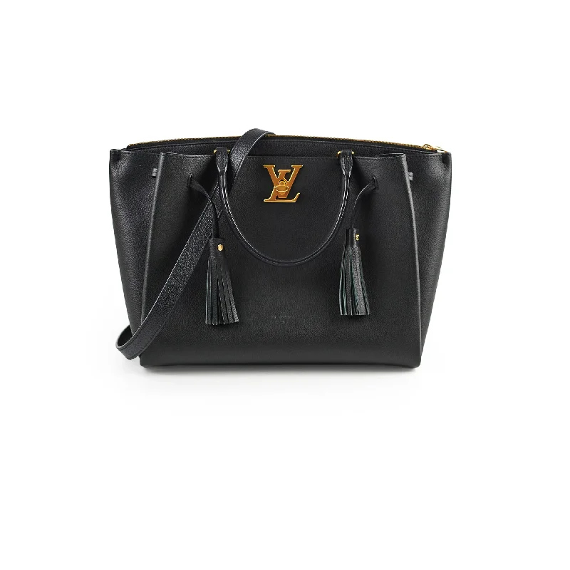 Best handle bags with large, comfortable handles for easy and ergonomic carrying-Louis Vuitton Lock Me Black Tote