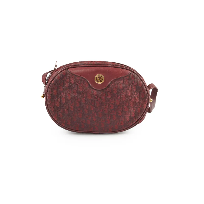 Best handle bags with matching accessories like wallets for a coordinated set-Dior Vintage Burgundy Camera Bag Crossbody