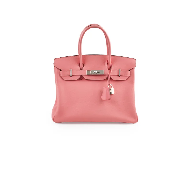 Handle bags with drawstring closures for a secure and practical option-Hermes Birkin 30 Rose lipstick X Stamp