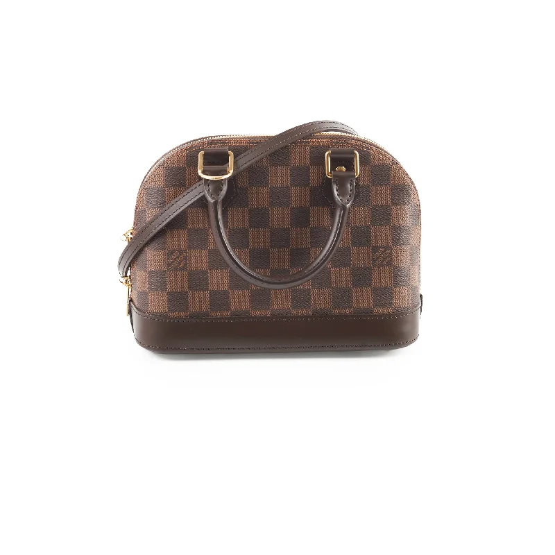 Handle bags with unique knot details for an artistic and sophisticated touch-Louis Vuitton Alma BB Damier Ebene