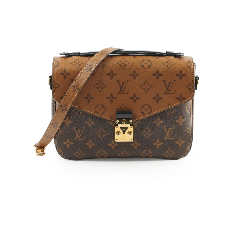 Handle bags with quilted patterns for a timeless, classic design-Louis Vuitton Reverse Monogram Pochette Metis