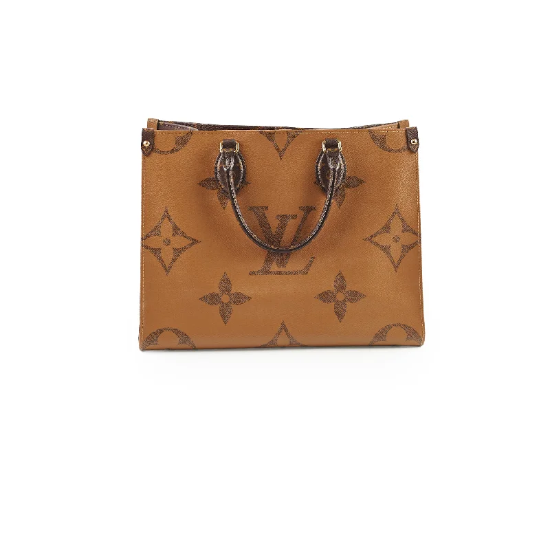 Best handle bags with neutral tones for a versatile and timeless look-Louis Vuitton On The Go MM Reverse Monogram