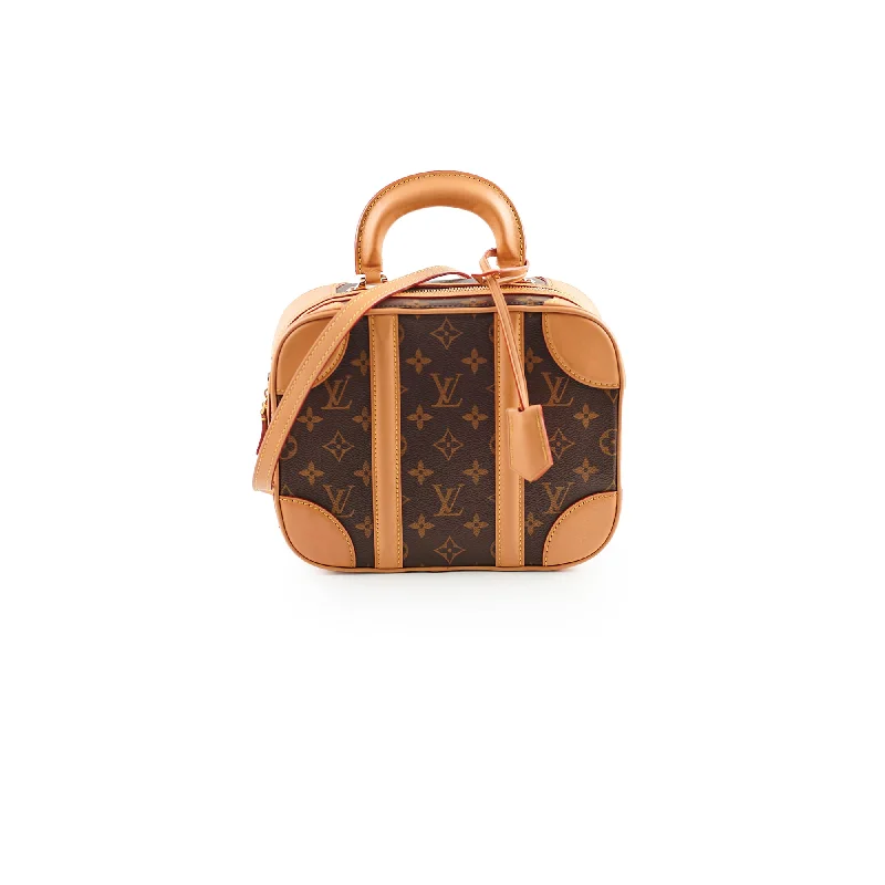 Best handle bags with patent leather for a shiny, high-gloss finish-Louis Vuitton Valisette PM Monogram