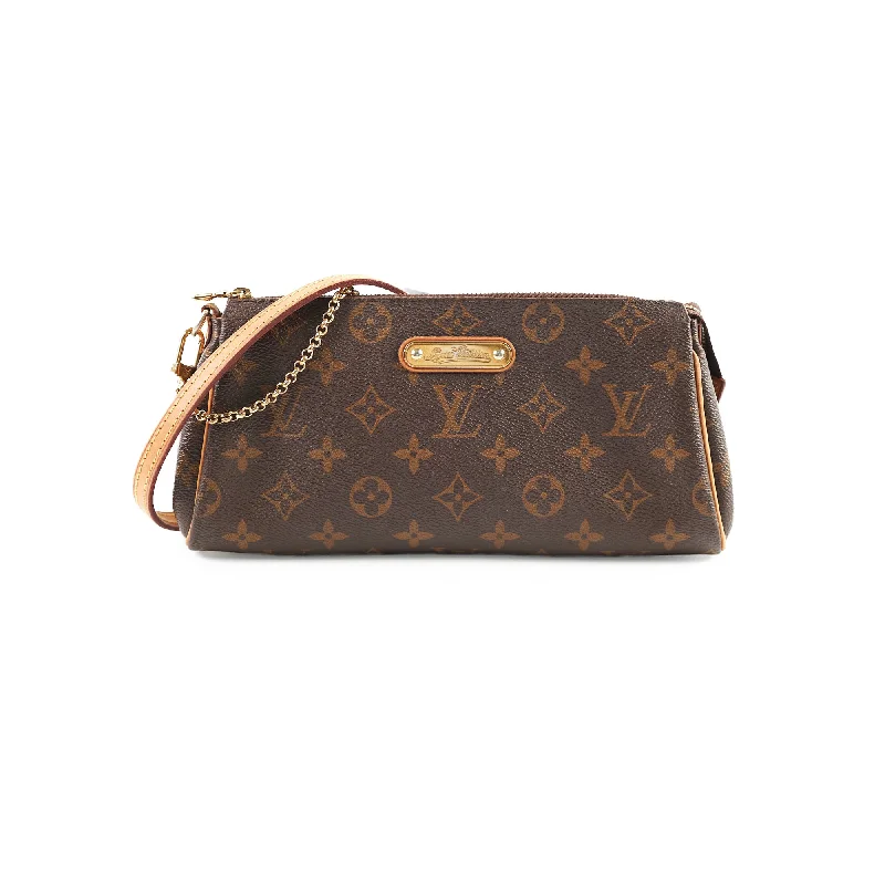 Best handle bags with sporty, casual designs for a laid-back, stylish vibe-Louis Vuitton Eva Clutch Crossbody Bag Monogram