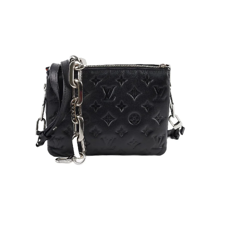 Handle bags with structured designs for a sleek and polished silhouette-Louis Vuitton Coussin BB Black