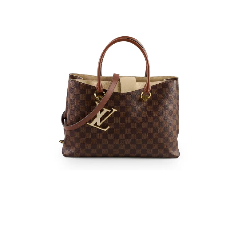 Best handle bags with luxurious, genuine leather for a sophisticated and timeless style-Louis Vuitton Riverside Bag Damier Ebene