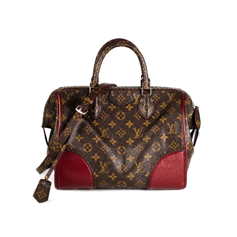 Handle bags with sleek, clean lines for a sophisticated, minimalist appeal-Louis Vuitton Monogram Shine Doc PM Bordeaux