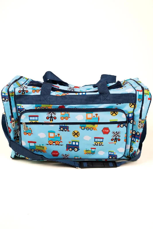 Tote bags with tie-dye patterns for fun -All Aboard Duffle Bag 23"