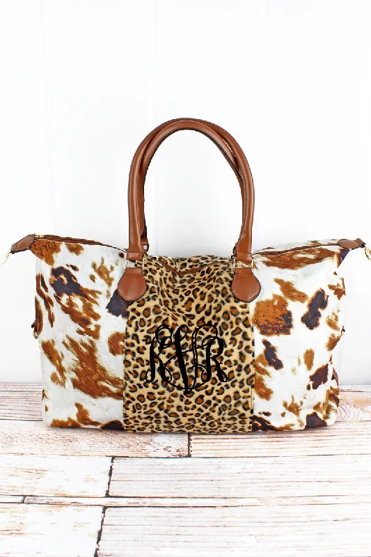 Tote bags with sleek hardware for sophistication -Be Bold Till The Cows Come Home Weekender