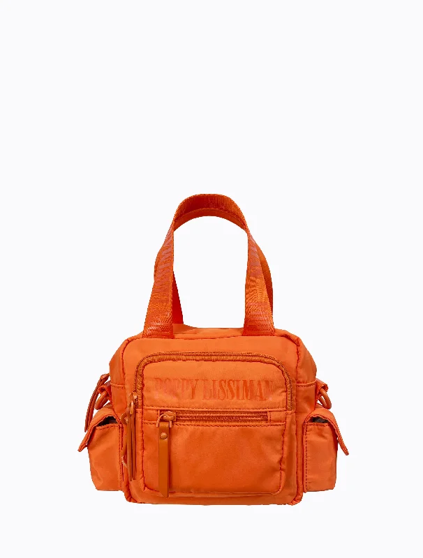 Tote bags with sleek zippers for closure -Block Bag - Mandarin