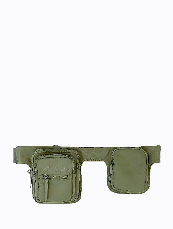 Tote bags with vegan leather for ethics -Buster Belt Bag - Army Green