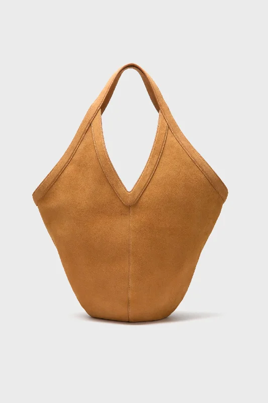 Tote bags with playful patterns for kids -Caramel Soft M Hobo