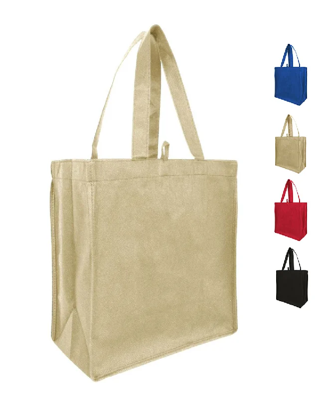 Tote bags with modern logos for branding -11" Affordable Small Tote Bags with Full Gusset - GN55