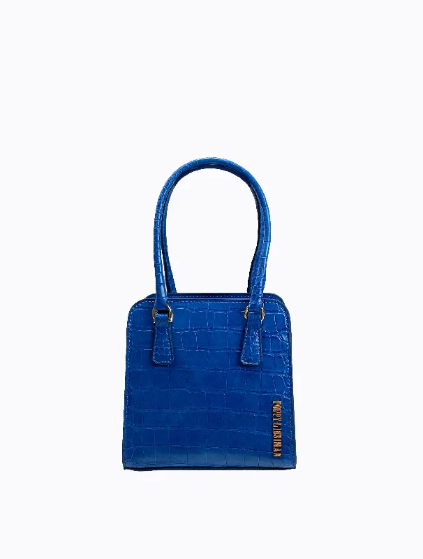 Tote bags with modern logos for branding -Crikey BB - Electric Blue