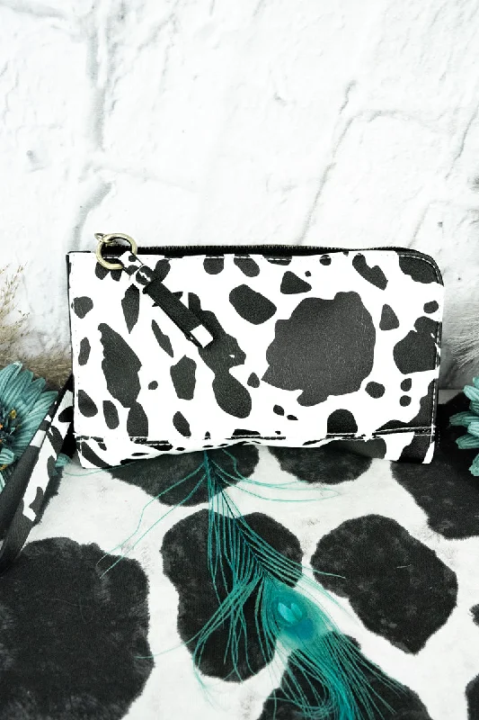 Eco-friendly tote bags made from recycled materials -Deja Moo Faux Leather Cassi Clutch