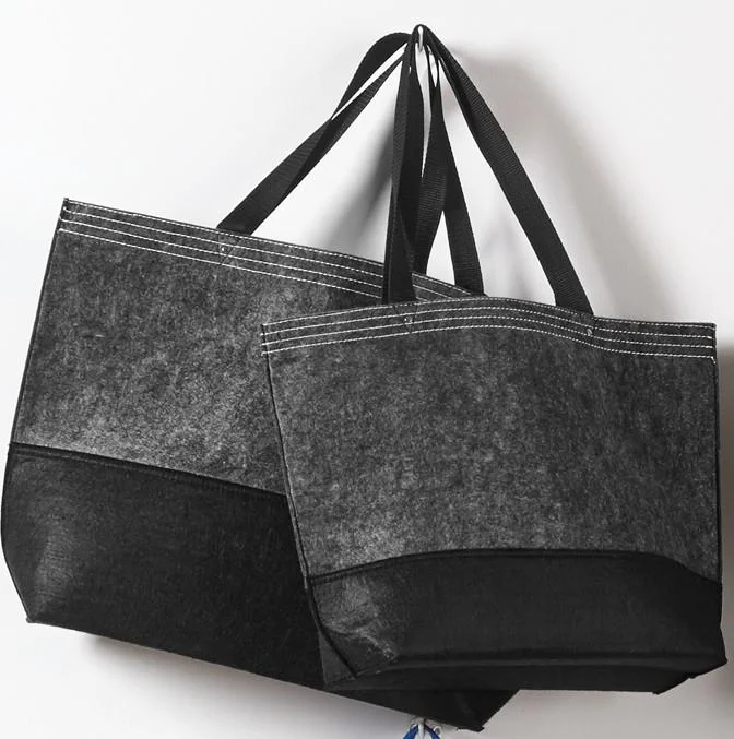 Tote bags with eco-conscious bamboo handles -Easy-to-Decorate Felt Affordable Tote Bags Large