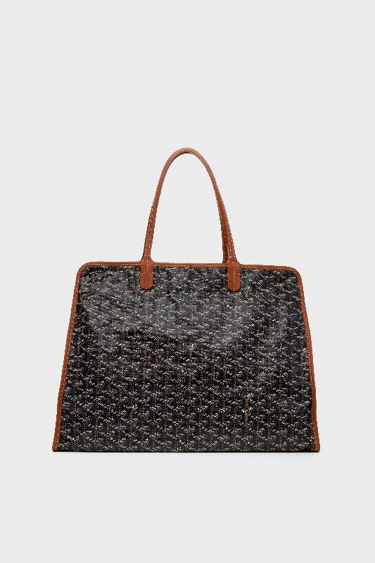 Tote bags with compact designs for portability -Goyard Brown Hardy PM Tote